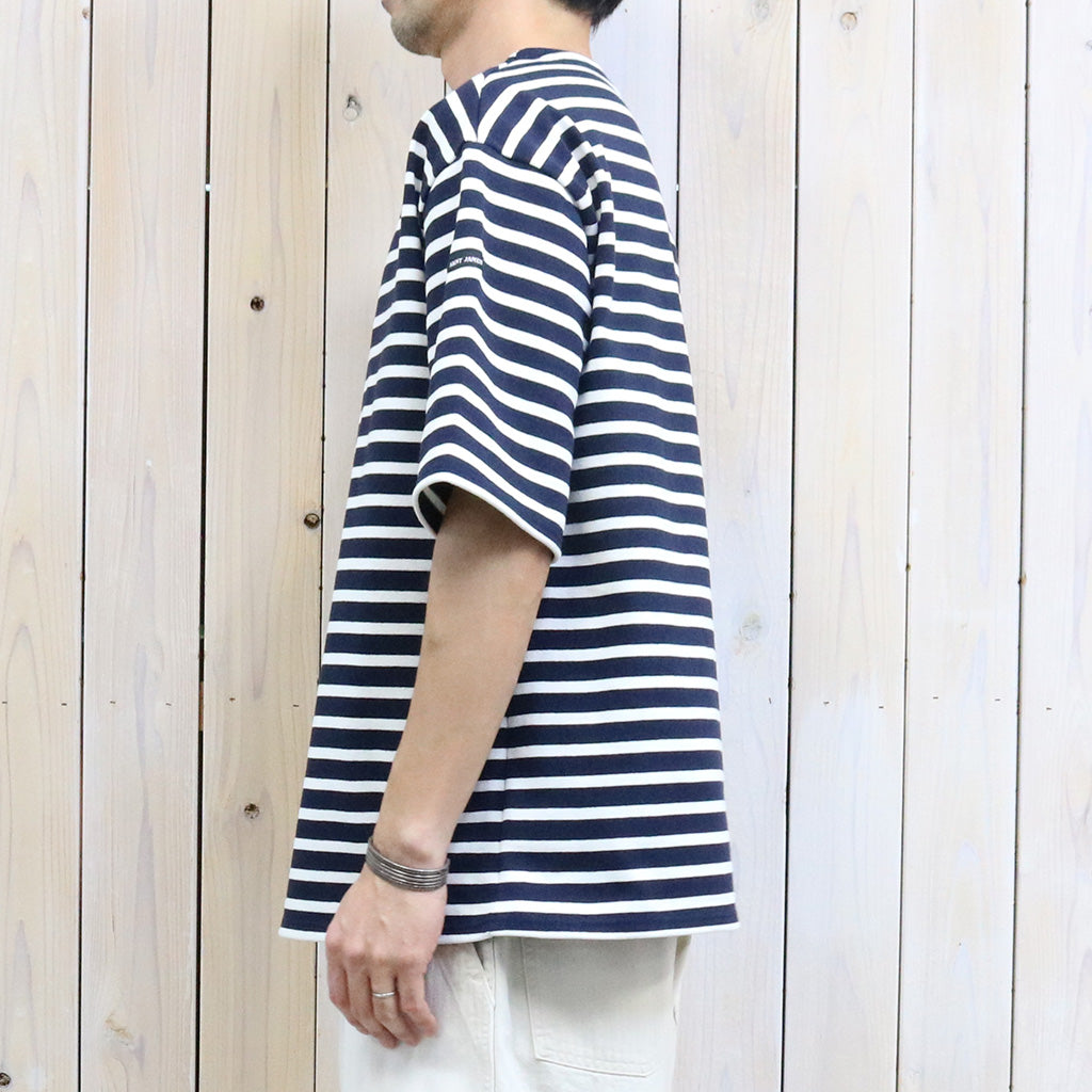SAINT JAMES : OUESSANT LOOSE S/S (NAVY/ECUME)