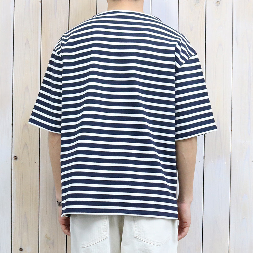 SAINT JAMES : OUESSANT LOOSE S/S (NAVY/ECUME)