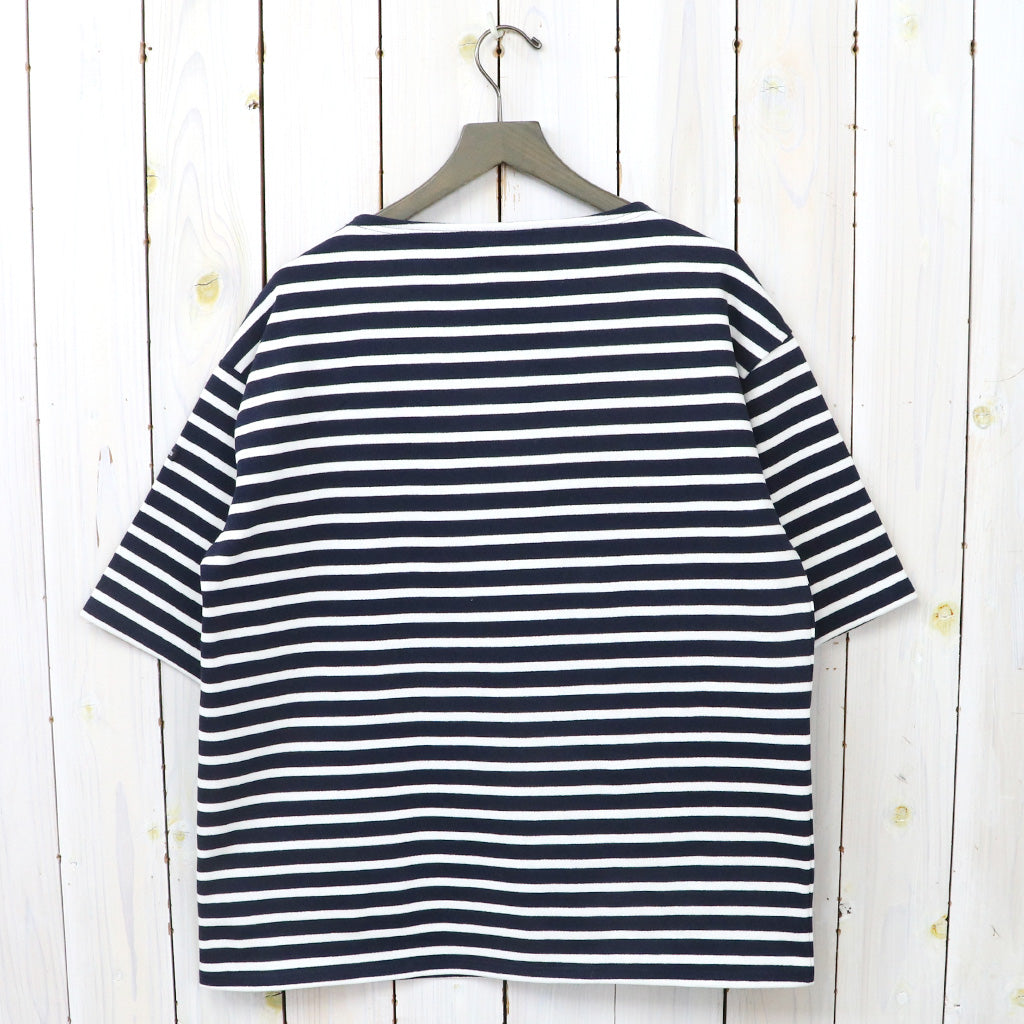 SAINT JAMES : OUESSANT LOOSE S/S (NAVY/ECUME)