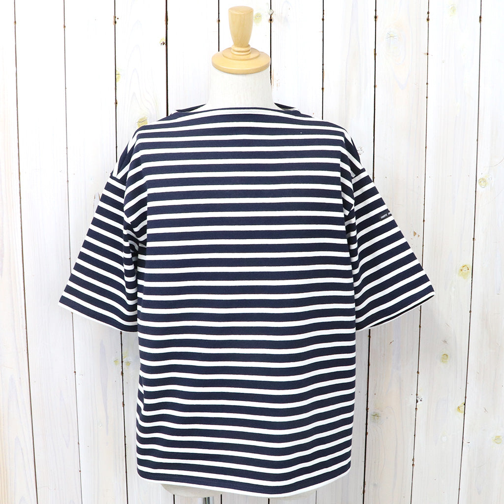 SAINT JAMES : OUESSANT LOOSE S/S (NAVY/ECUME)