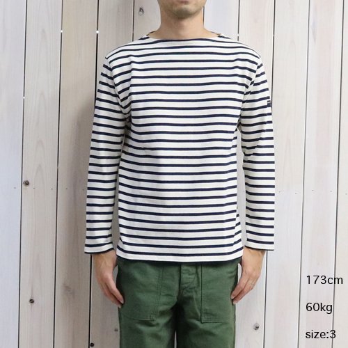 SAINT JAMES『OUESSANT』(ECRU/MARINE)