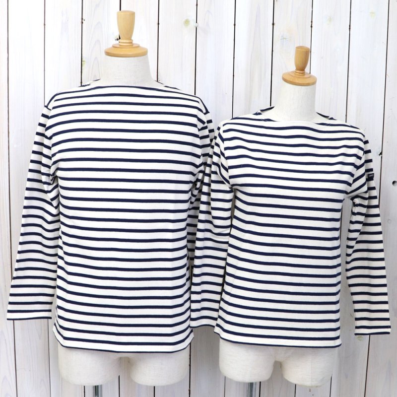 SAINT JAMES『OUESSANT』(ECRU/MARINE)