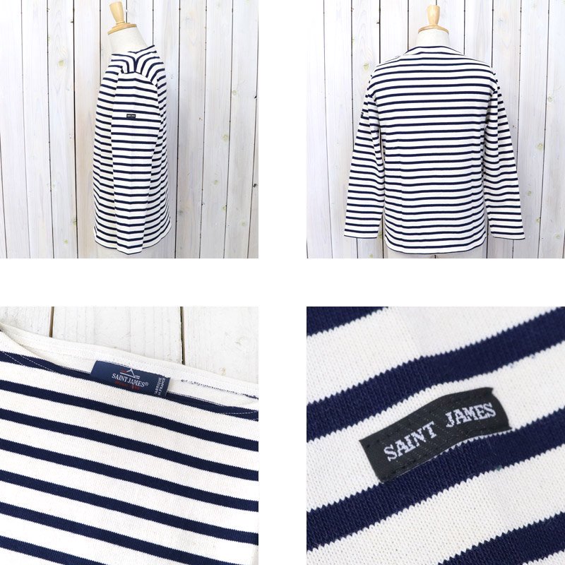 SAINT JAMES『OUESSANT』(ECRU/MARINE)