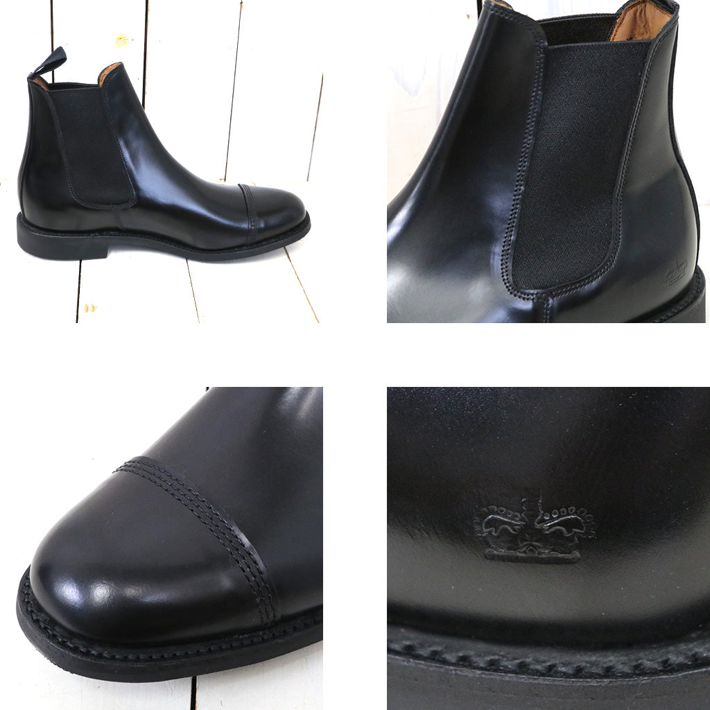 SANDERS『Military Cap Toe Chelsea』(Black)