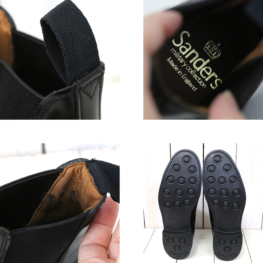 SANDERS『Military Cap Toe Chelsea』(Black)