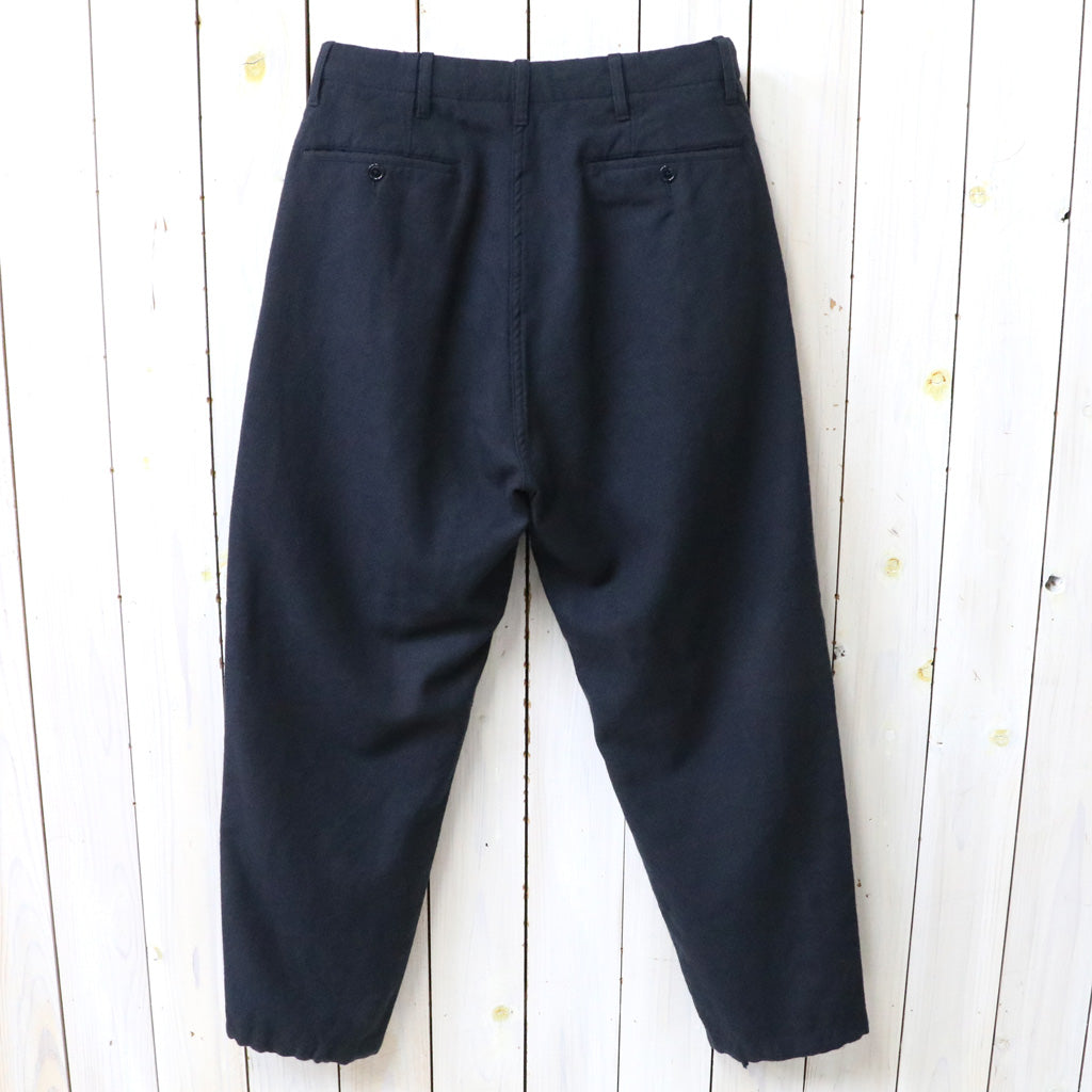 SANMONT : Wool Twill Work Pants (Navy)