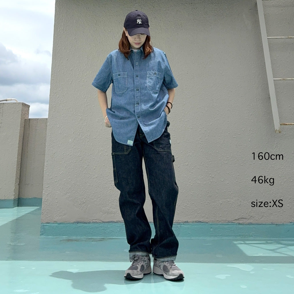 SASSAFRAS : FALL LEAF GARDENER PANTS(13.5oz DENIM) (INDIGO)