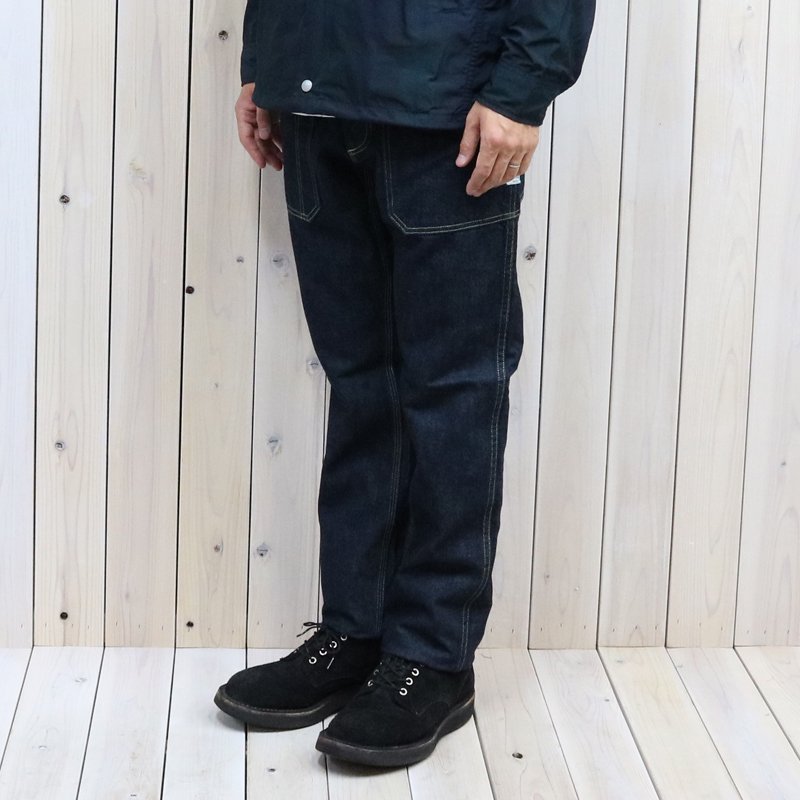 SASSAFRAS : FALL LEAF SPRAYER PANTS(13.5oz DENIM) (INDIGO