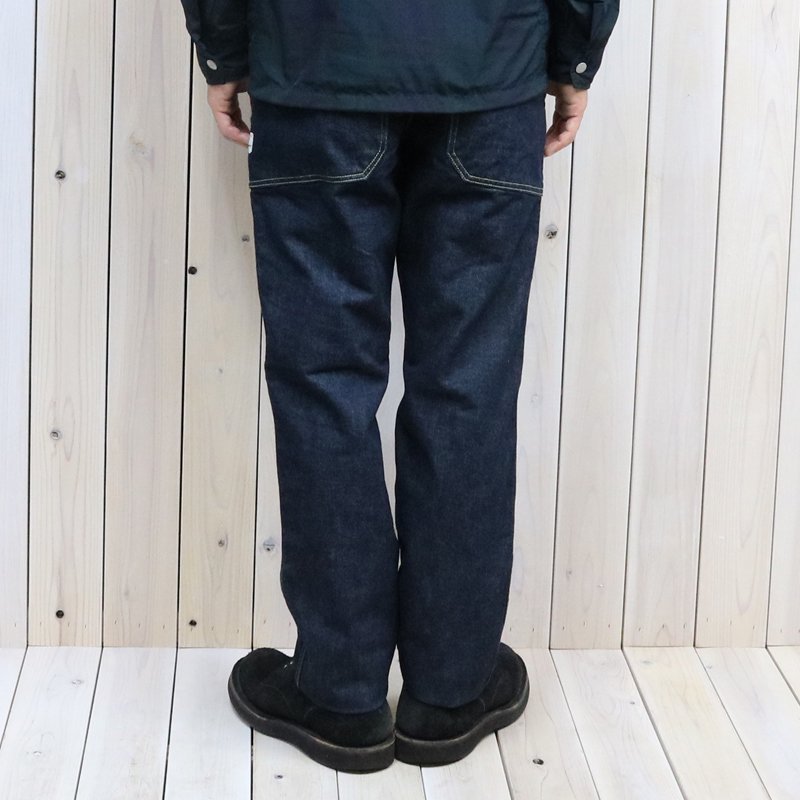SASSAFRAS : FALL LEAF SPRAYER PANTS(13.5oz DENIM) (INDIGO)