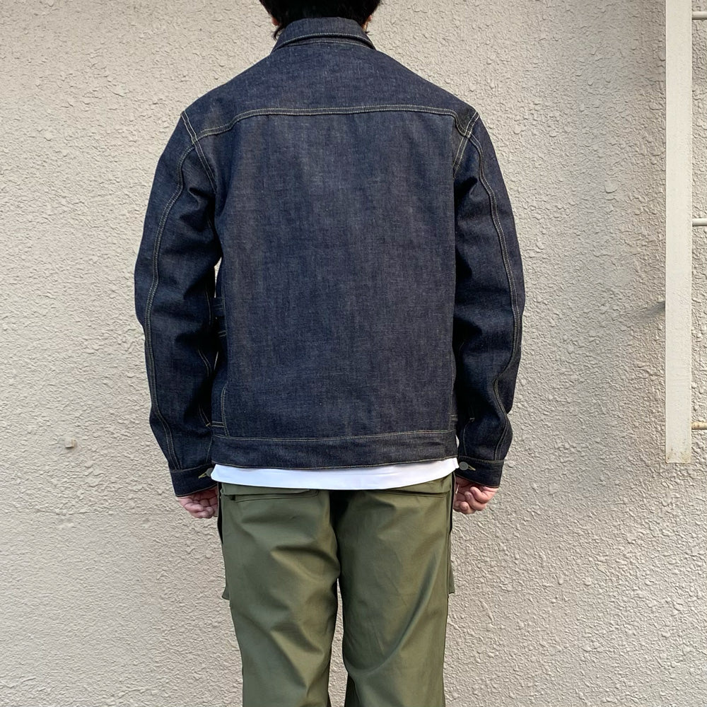 SASSAFRAS : GARDENER R JACKET(14oz DENIM) (INDIGO)