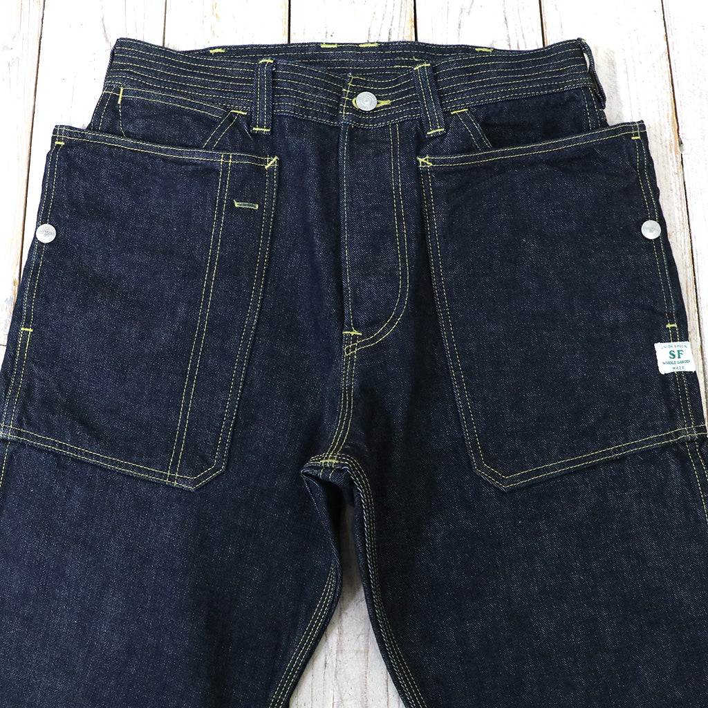SASSAFRAS : FALL LEAF PANTS(13.5oz DENIM) (INDIGO)