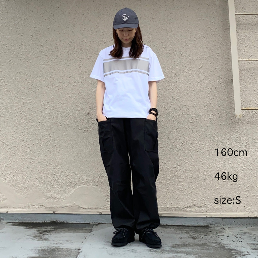 SASSAFRAS『OVERGROWN PANTS(BACK SATIN)』(BLACK)