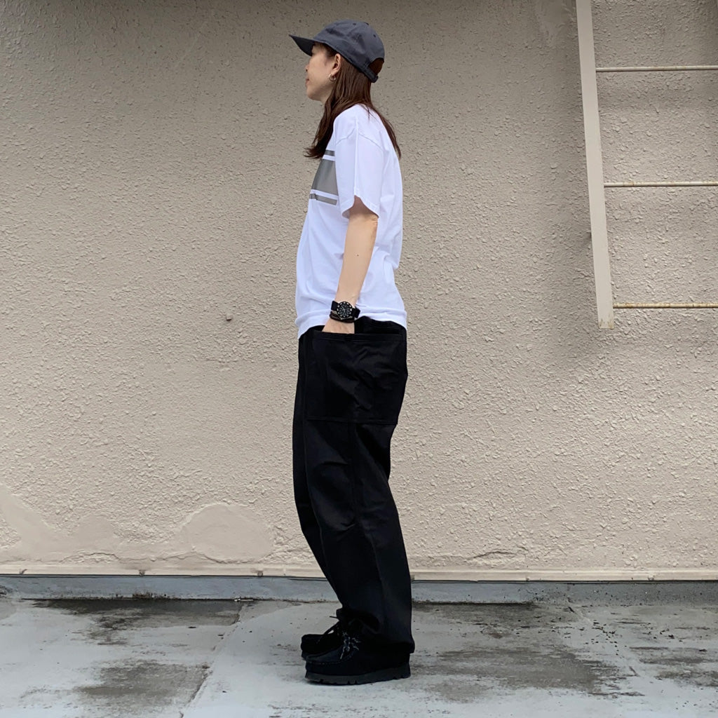 SASSAFRAS『OVERGROWN PANTS(BACK SATIN)』(BLACK)