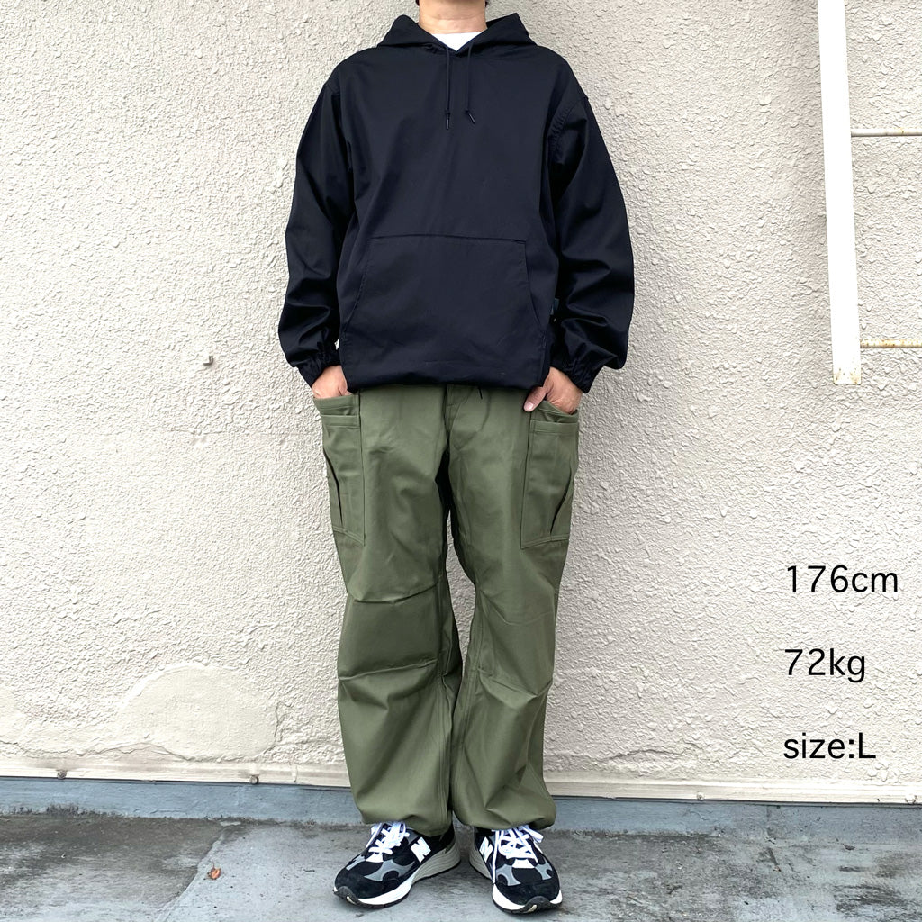SASSAFRAS『OVERGROWN PANTS(BACK SATIN)』(OLIVE)