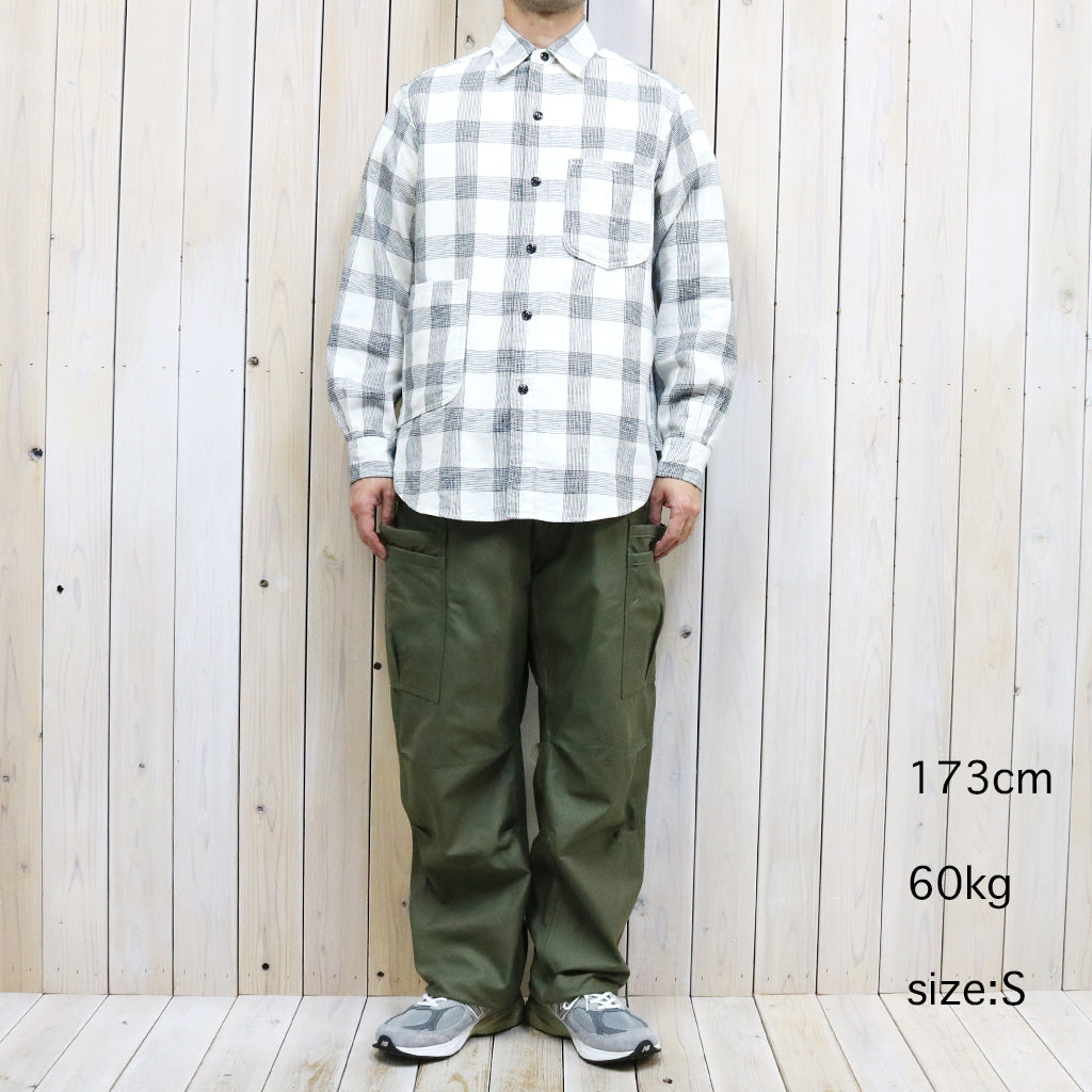 SASSAFRAS『OVERGROWN PANTS(BACK SATIN)』(OLIVE)