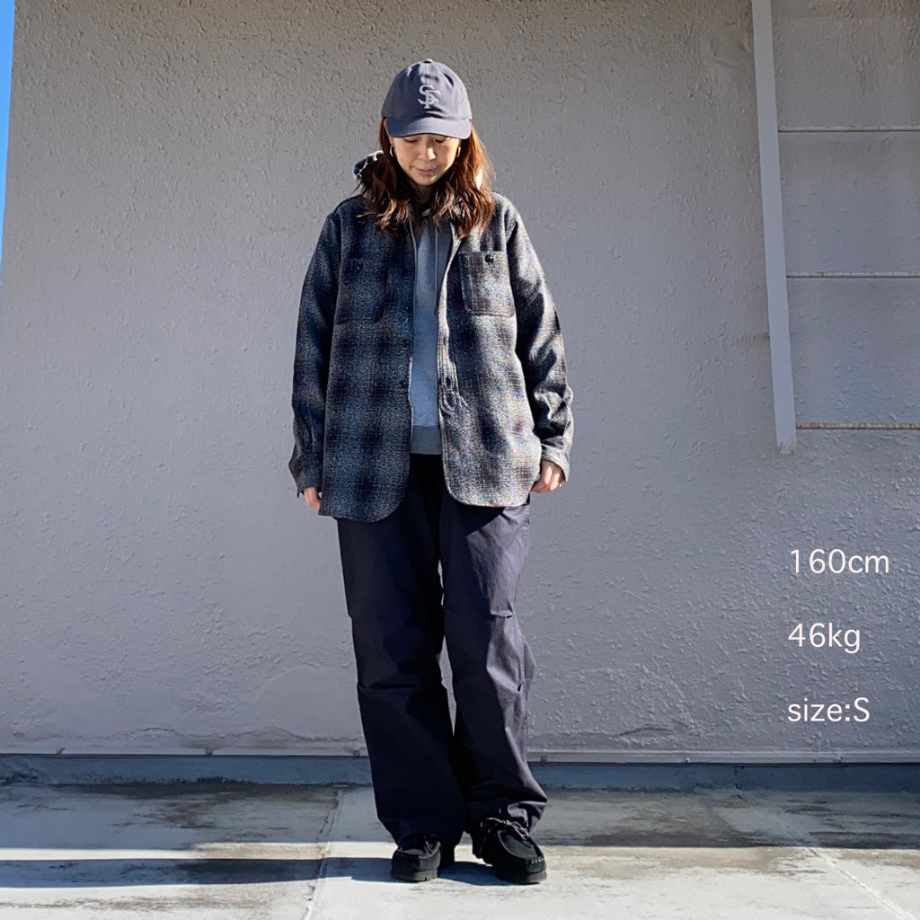SASSAFRAS『OVERGROWN HIKER PANTS(BAFU CLOTH)』(NAVY)