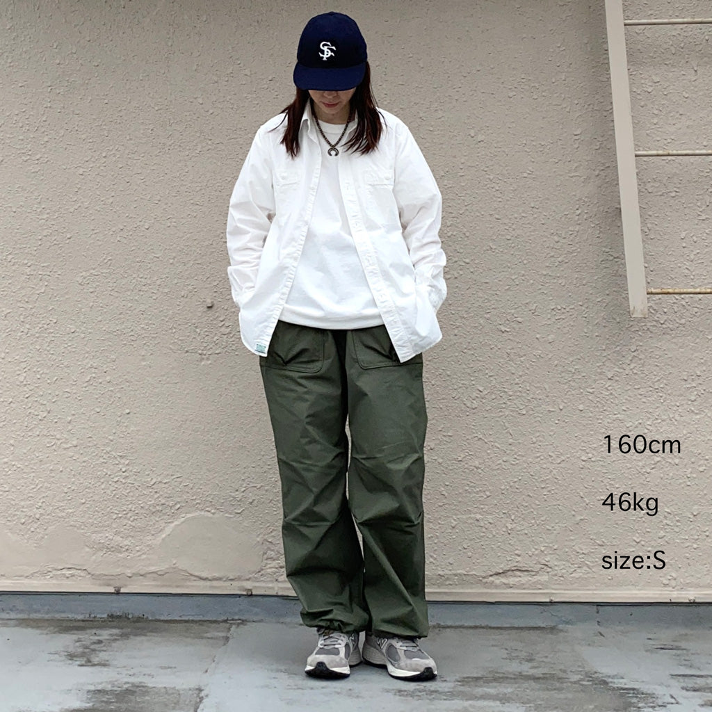 SASSAFRAS『OVERGROWN HIKER PANTS(BAFU CLOTH)』(OLIVE)