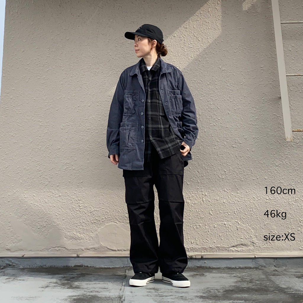 SASSAFRAS『OVERGROWN FATIGUE HALF(TC SUMMER CORD)』(GRAY)