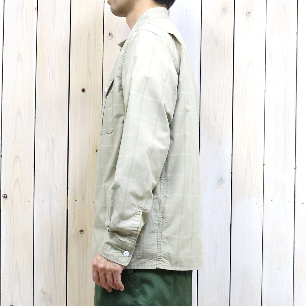 SASSAFRAS『GARDENER OPEN HALF(HOMBRE CHECK)』(BEIGE)