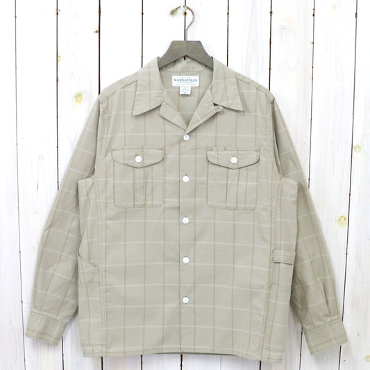 SASSAFRAS『GARDENER OPEN HALF(HOMBRE CHECK)』(BEIGE)