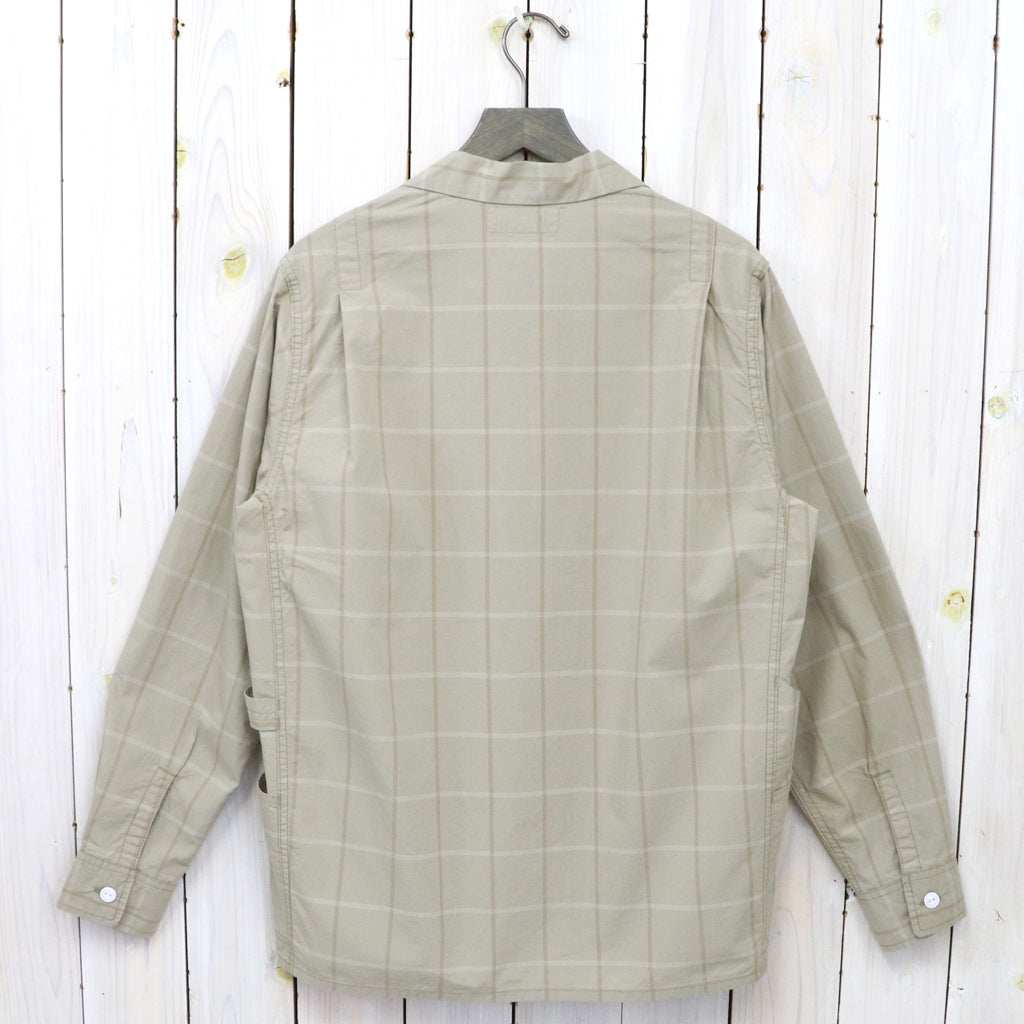 SASSAFRAS『GARDENER OPEN HALF(HOMBRE CHECK)』(BEIGE)