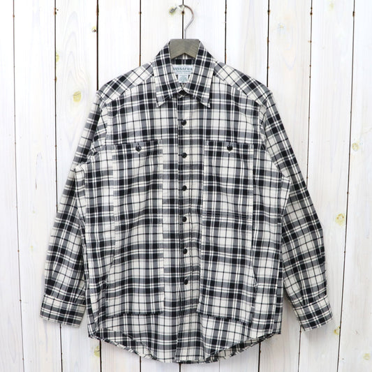 SASSAFRAS『FEEL SUN HALF(BROAD CHECK)』(WHITE/BLACK)