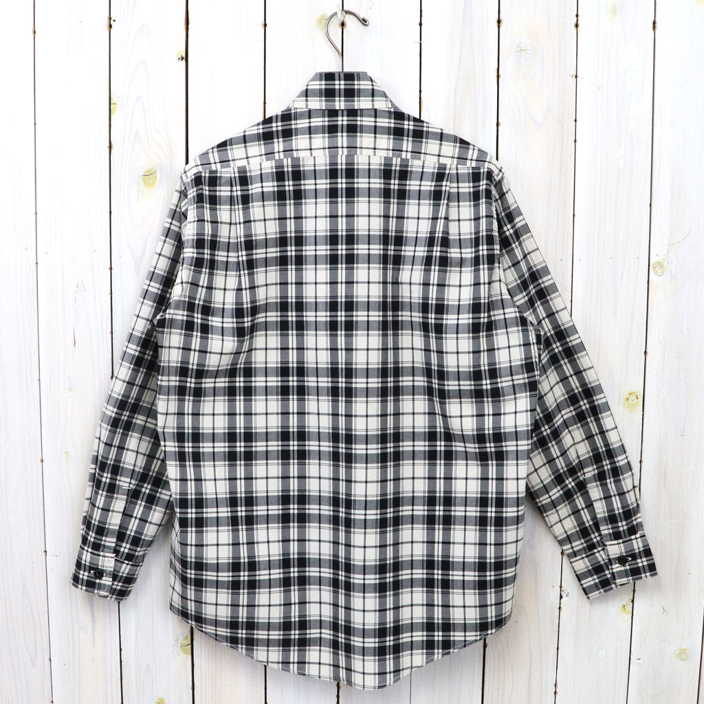 SASSAFRAS『FEEL SUN HALF(BROAD CHECK)』(WHITE/BLACK)