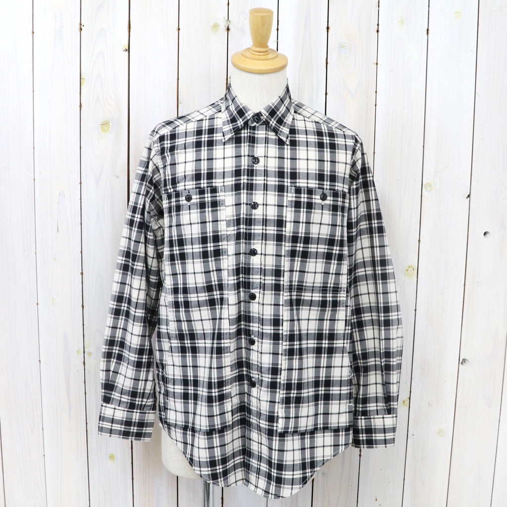 SASSAFRAS『FEEL SUN HALF(BROAD CHECK)』(WHITE/BLACK)