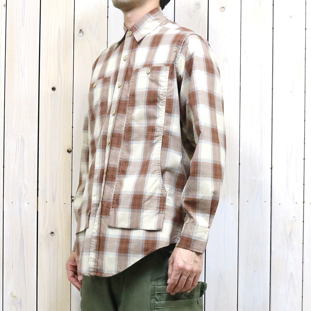 SASSAFRAS『FEEL SUN HALF(BROAD CHECK)』(BEIGE)