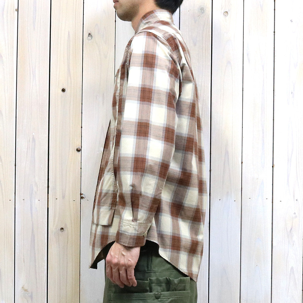 SASSAFRAS『FEEL SUN HALF(BROAD CHECK)』(BEIGE)