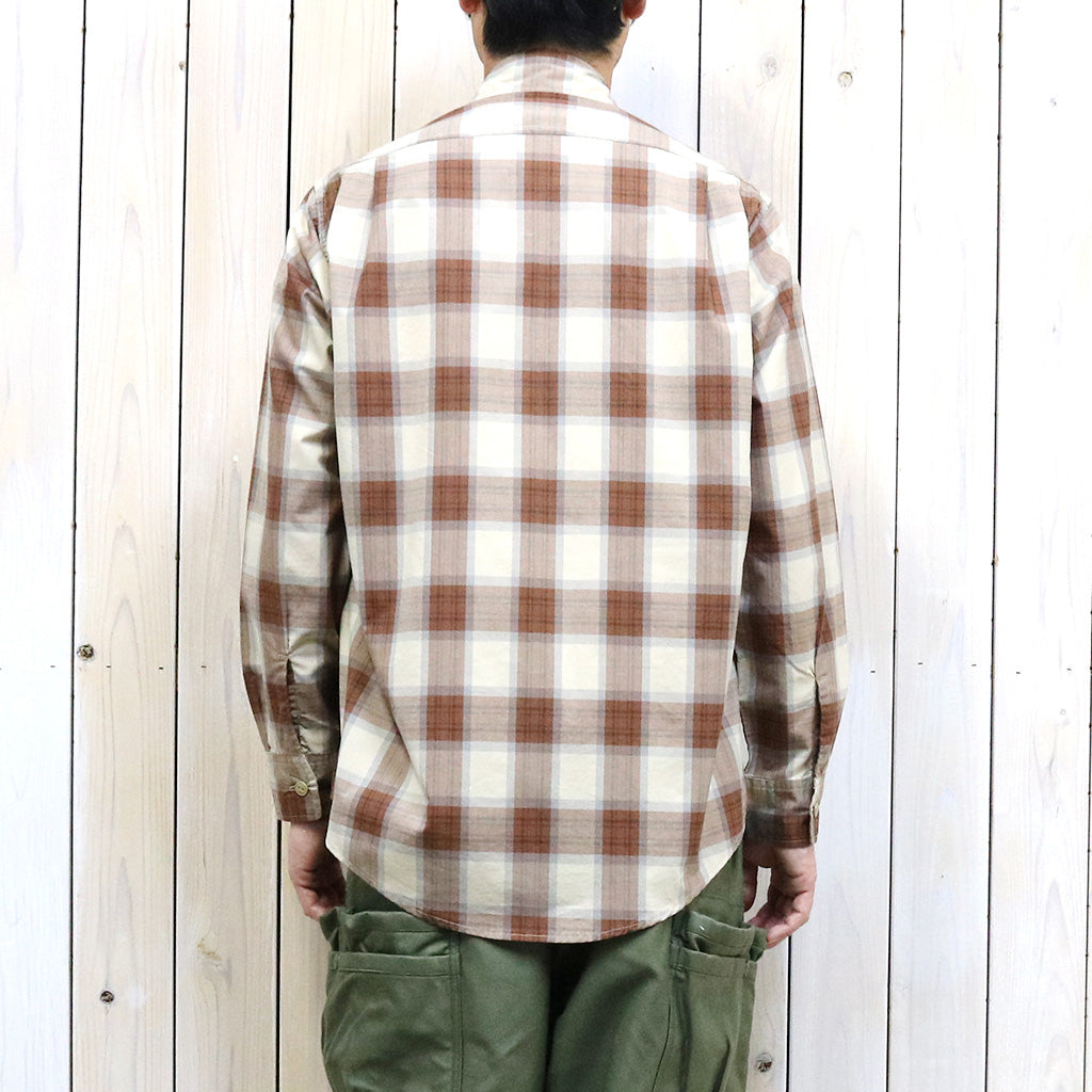 SASSAFRAS『FEEL SUN HALF(BROAD CHECK)』(BEIGE)