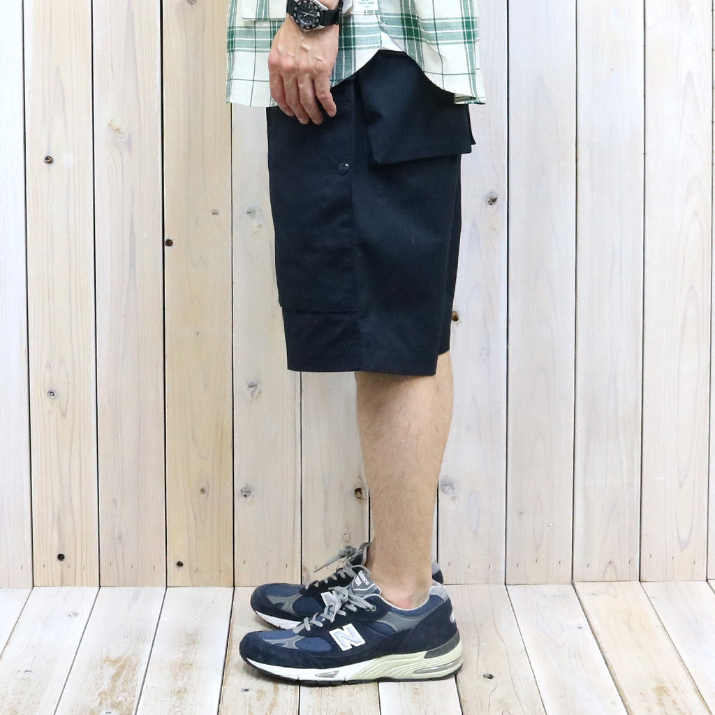 SASSAFRAS『D/C ARMOR PANTS 1/2(WEATHER)』(NAVY)