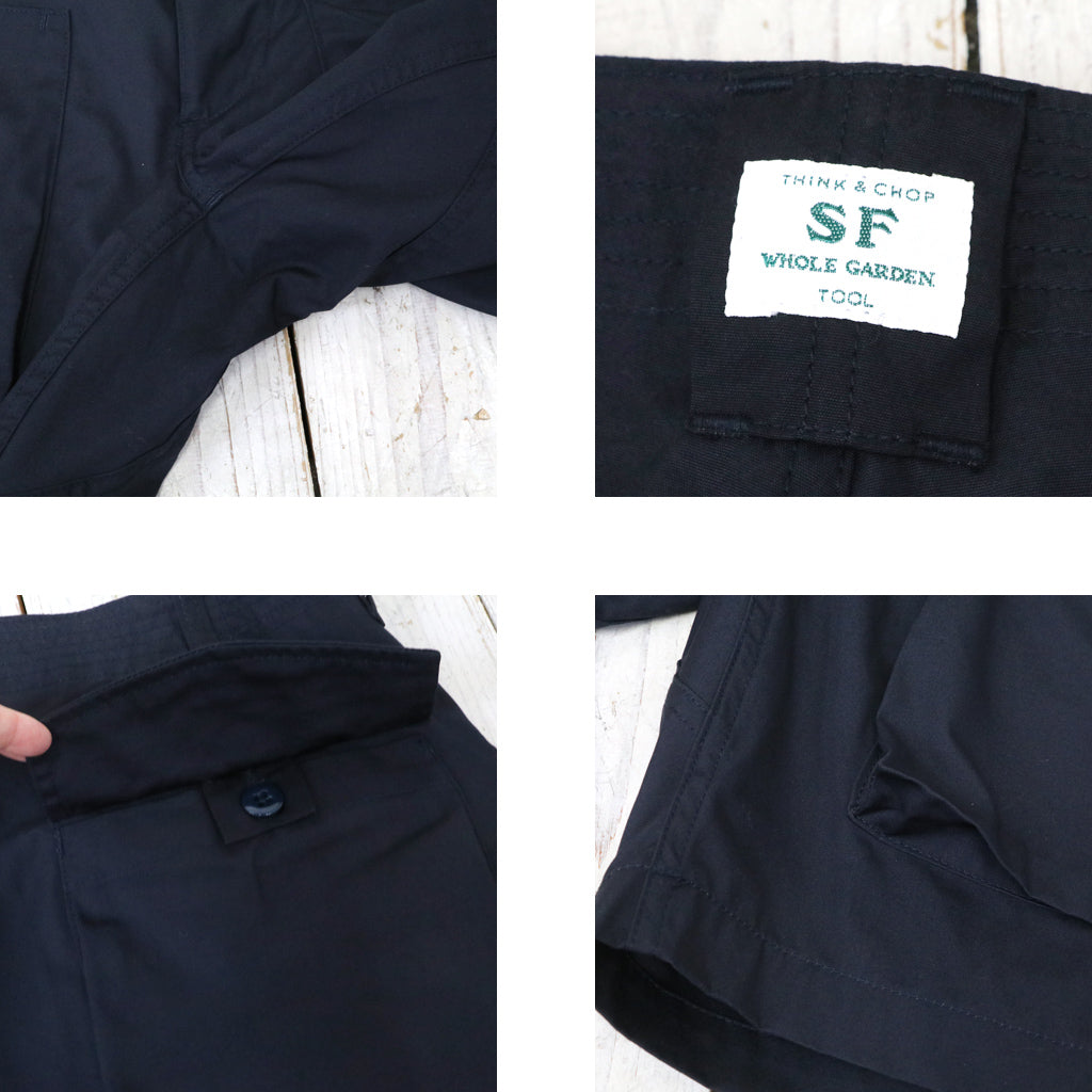 SASSAFRAS『D/C ARMOR PANTS 1/2(WEATHER)』(NAVY)