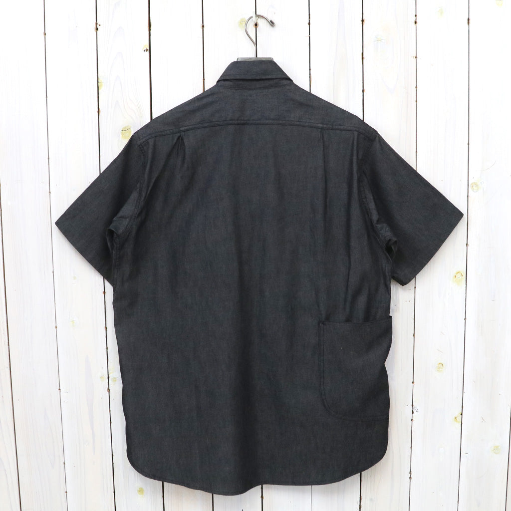 SASSAFRAS『DIGGIN SHIRT 1/2(5.5oz Denim)』(BLACK)