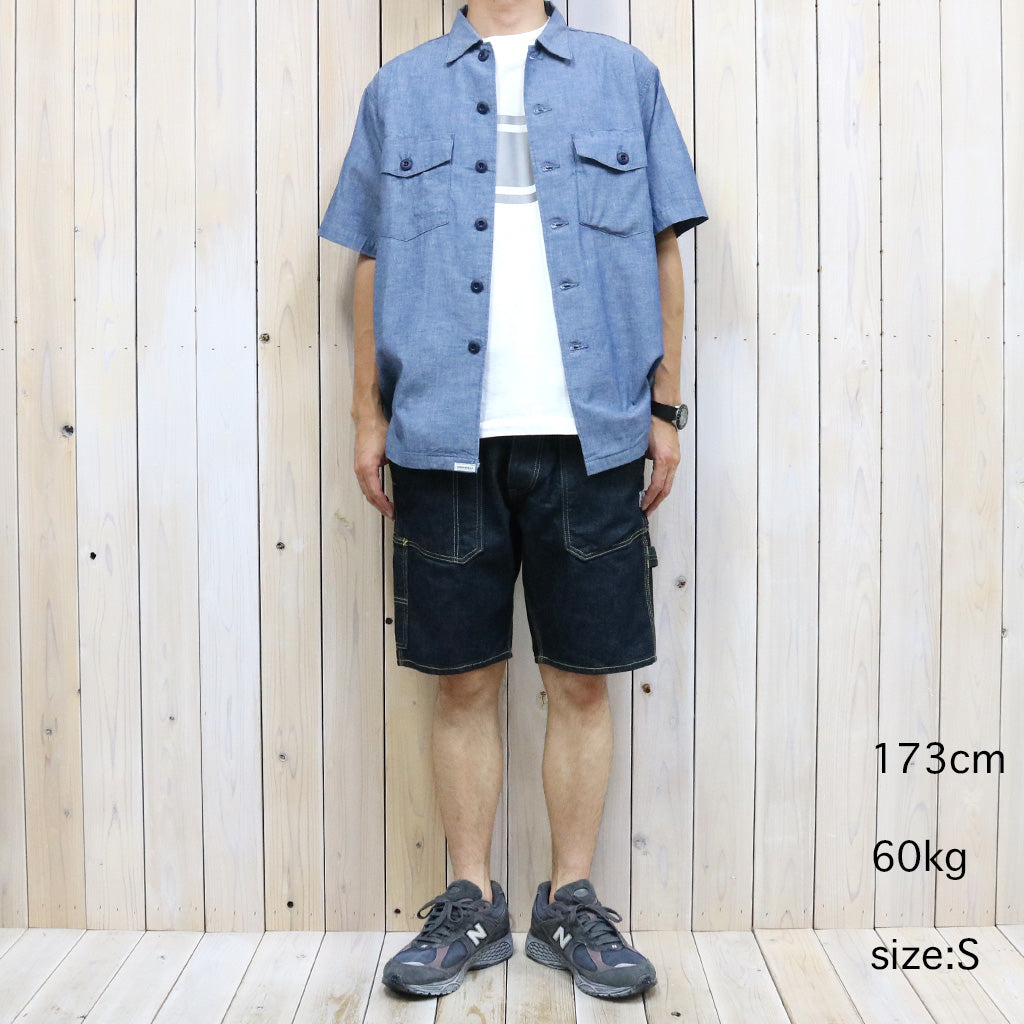 SASSAFRAS『FALL LEAF GARDENER PANTS 1/2(13.5oz DENIM)』(INDIGO)