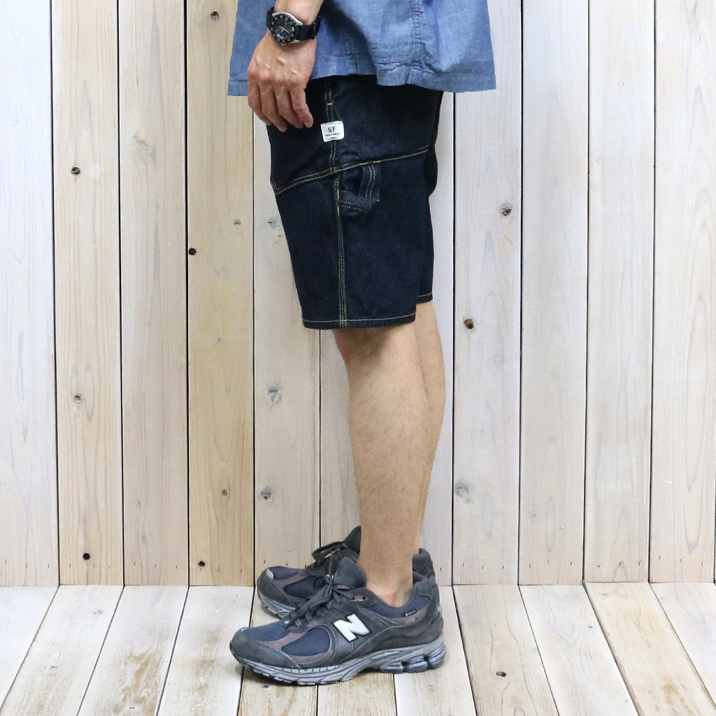 SASSAFRAS : FALL LEAF GARDENER PANTS 1/2(13.5oz DENIM) (INDIGO)