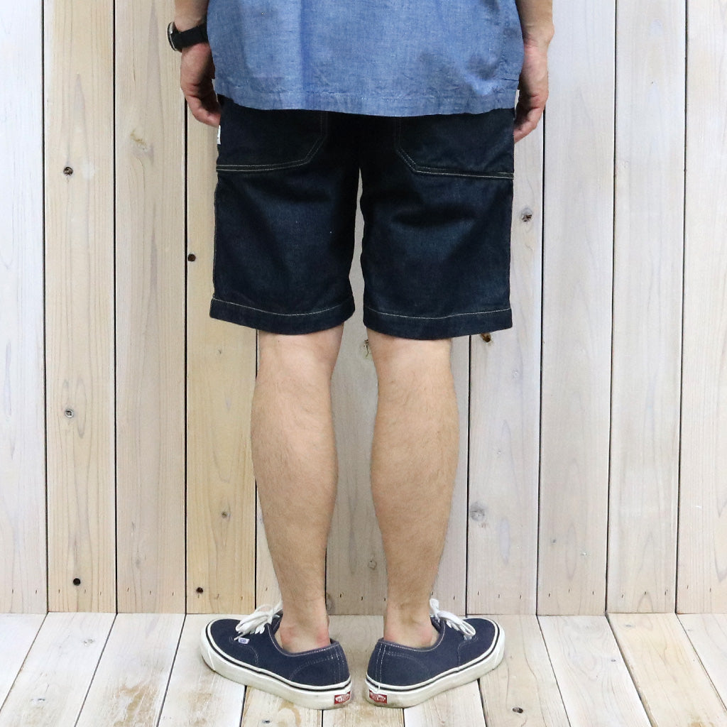 SASSAFRAS『FALL LEAF SPRAYER PANTS 1/2(13.5oz DENIM)』(INDIGO)
