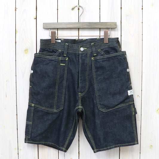 SASSAFRAS : FALL LEAF GARDENER PANTS 1/2(13.5oz DENIM) (INDIGO)