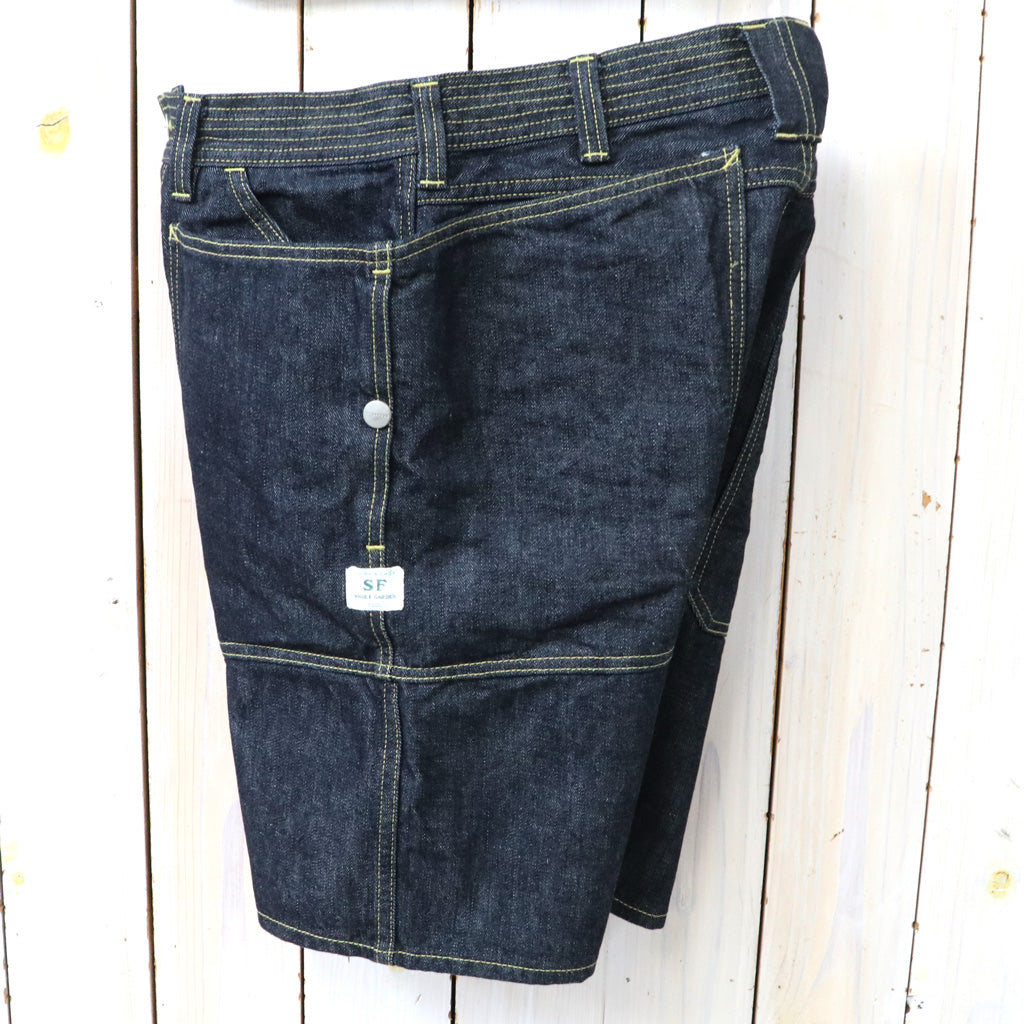 SASSAFRAS : FALL LEAF PANTS 1/2(13.5oz DENIM) (INDIGO)