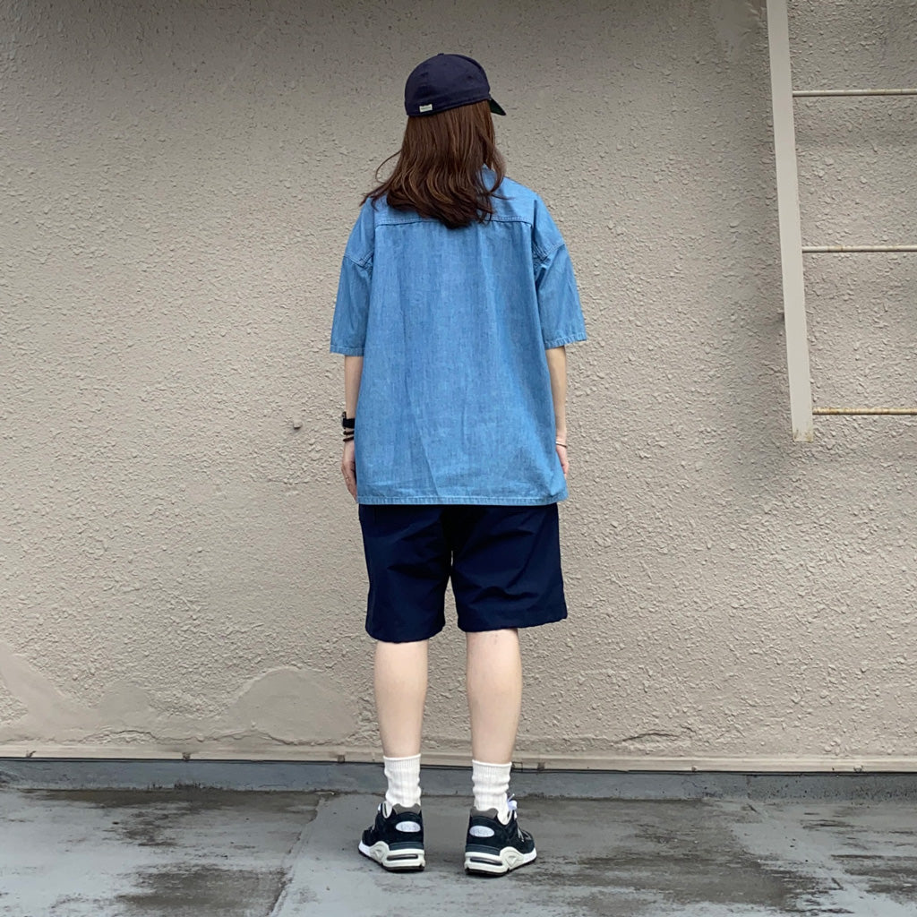 SASSAFRAS『OVERGROWN HIKER PANTS 1/2(LIGHT 60/40)』(NAVY)