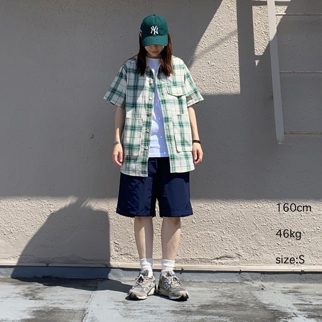 SASSAFRAS『OVERGROWN HIKER PANTS 1/2(LIGHT 60/40)』(NAVY)