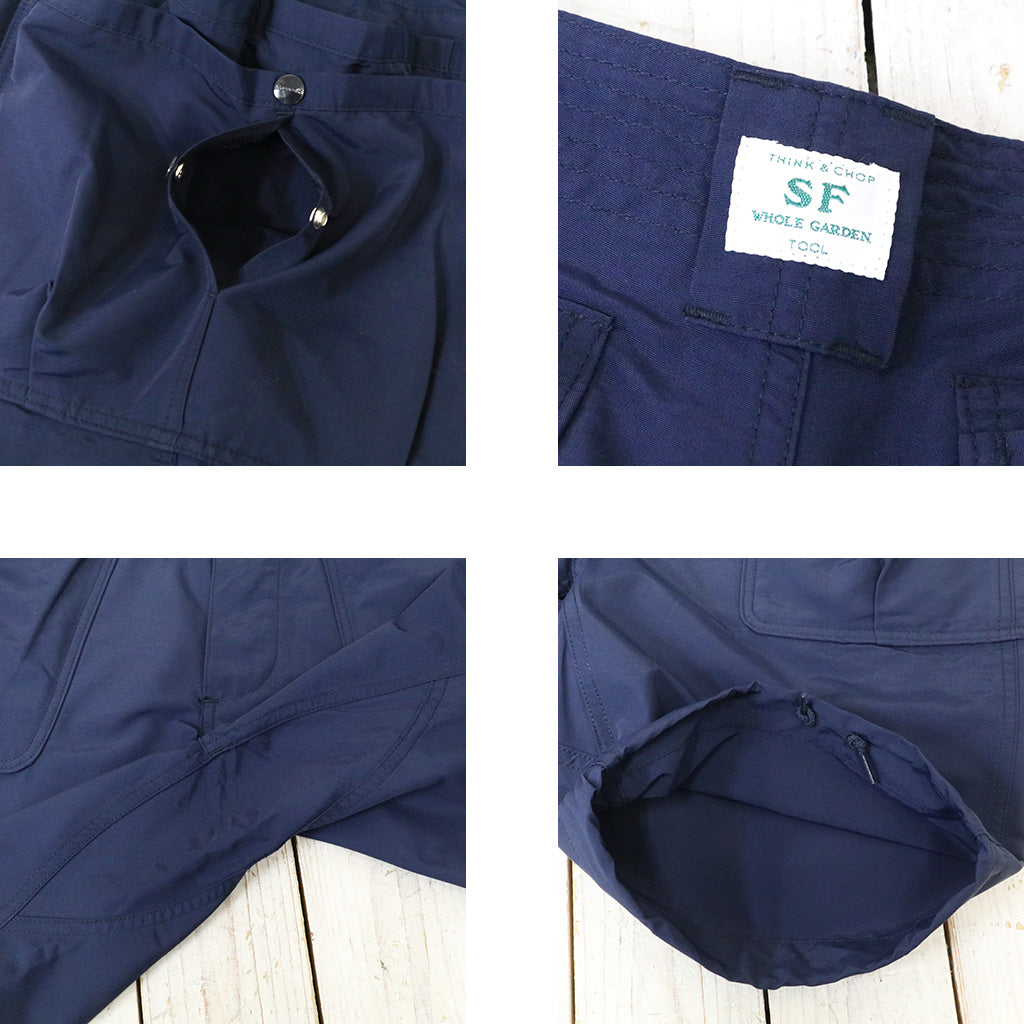 SASSAFRAS『OVERGROWN HIKER PANTS 1/2(LIGHT 60/40)』(NAVY)