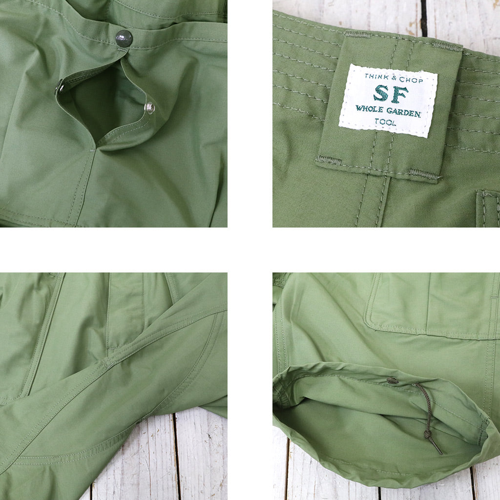 SASSAFRAS『OVERGROWN HIKER PANTS 1/2(LIGHT 60/40)』(OLIVE)
