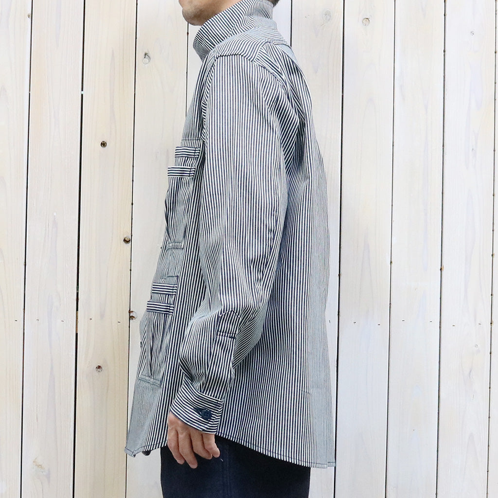 SASSAFRAS『OVERGROWN FATIGUE HALF(5oz INDIGO HICKORY)』(WHITE/INDIGO)