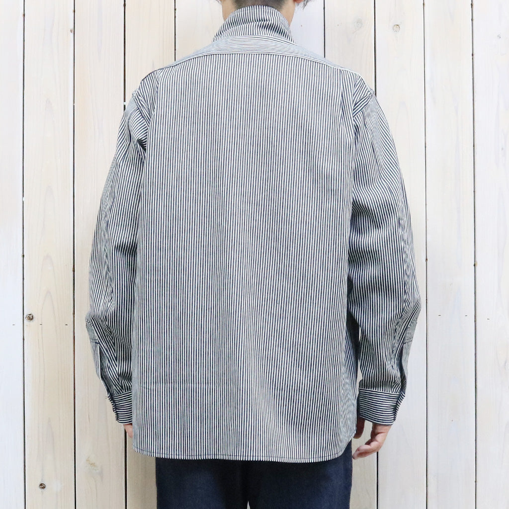 SASSAFRAS『OVERGROWN FATIGUE HALF(5oz INDIGO HICKORY)』(WHITE/INDIGO)