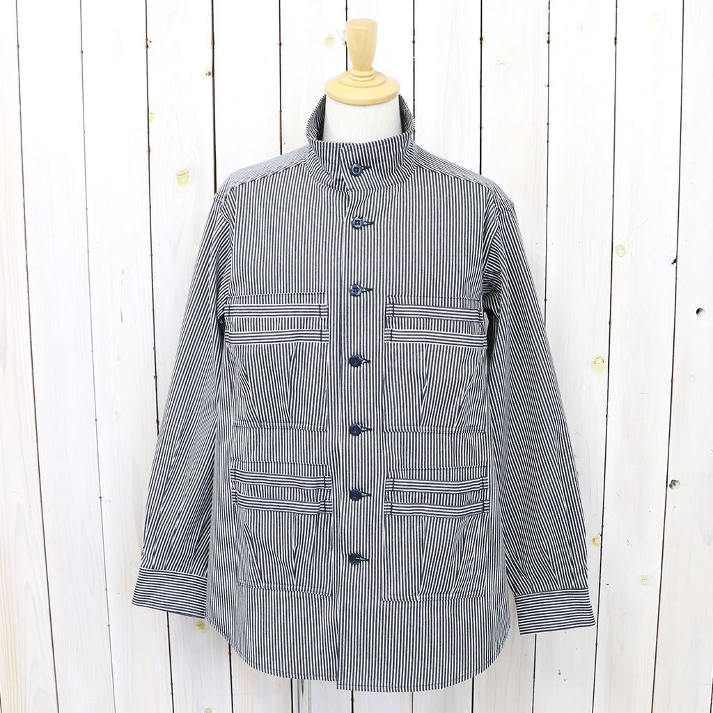 SASSAFRAS『OVERGROWN FATIGUE HALF(5oz INDIGO HICKORY)』(WHITE/INDIGO)