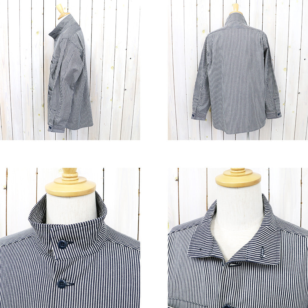 SASSAFRAS『OVERGROWN FATIGUE HALF(5oz INDIGO HICKORY)』(WHITE/INDIGO)