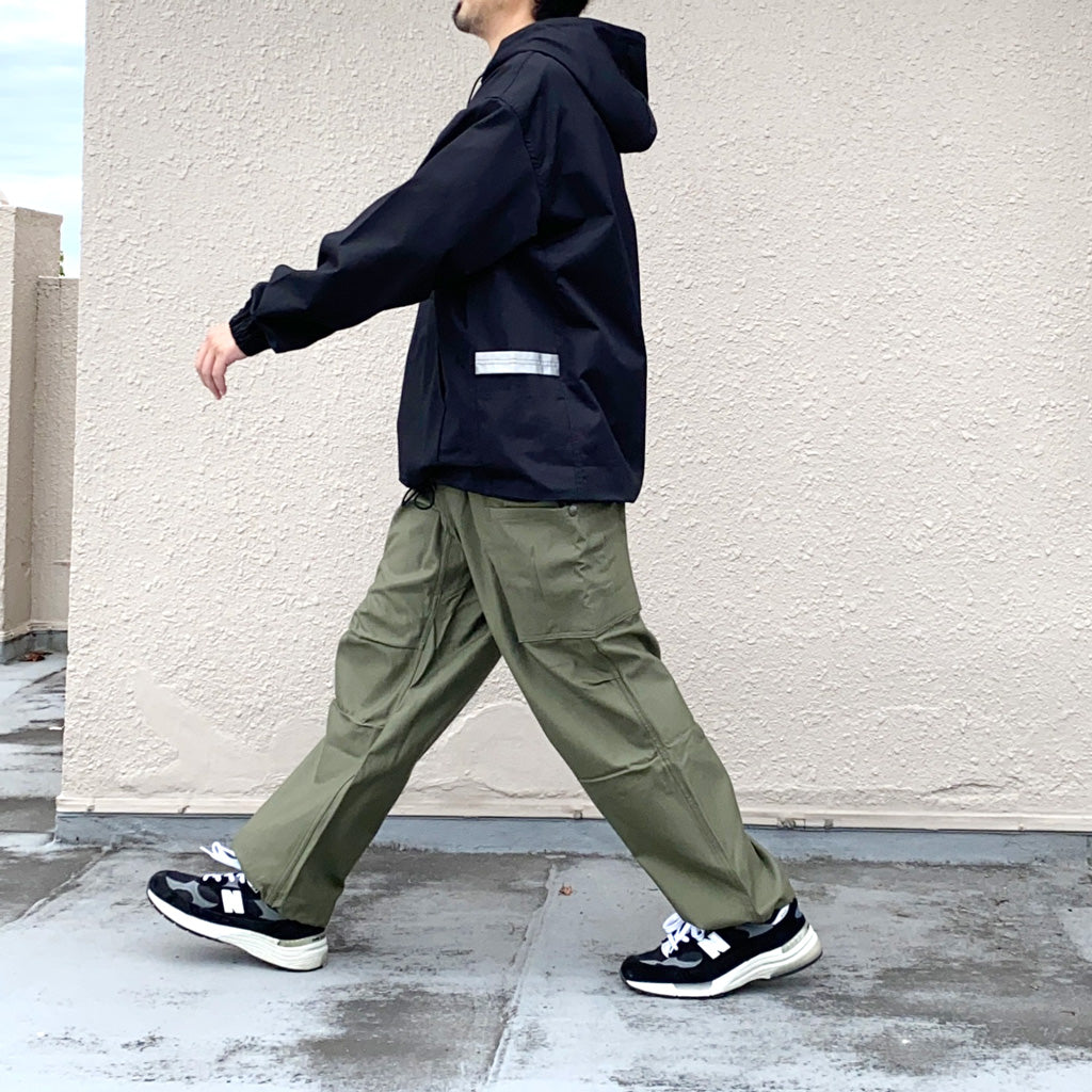 SASSAFRAS『GARDENER BUD SMOCK(POPLIN)』(BLACK)