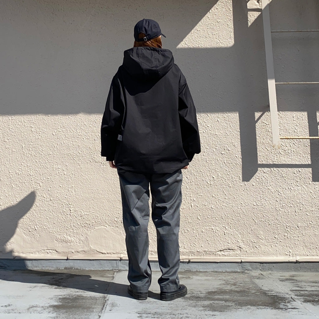SASSAFRAS『GARDENER BUD SMOCK(POPLIN)』(BLACK)