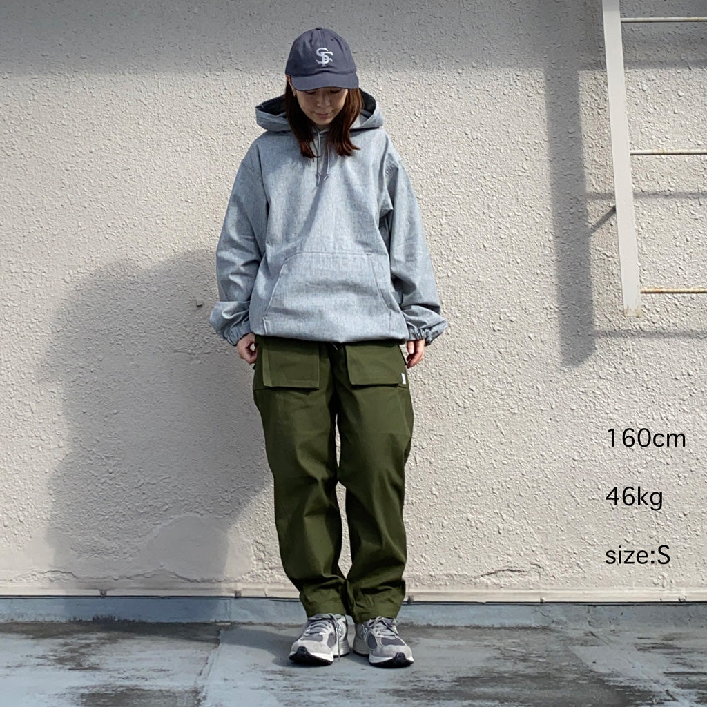 SASSAFRAS『GARDENER BUD SMOCK(PLANE WEAVE)』(HEATHER GRAY)